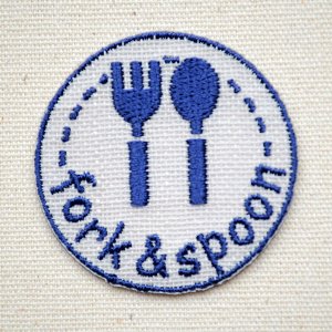 画像1: ワッペン 一目瞭然(fork&spoon)