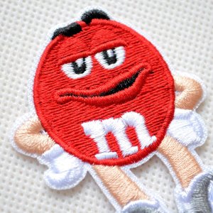 画像2: ワッペン M&M's エムアンドエムズ チョコレート(レッド) S