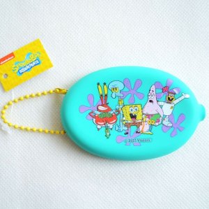 画像1: コインケース スポンジ ボブ Sponge Bob ラバー グリーン