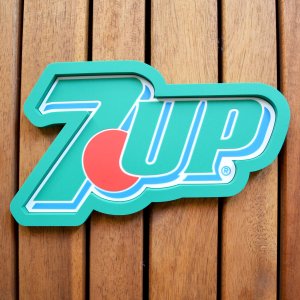 画像1: ラバー トレイ セブンアップ 7UP ロゴ 7UP LOGO