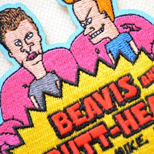 画像2: ワッペン ビーバス アンド バットヘッド Beavis and Butt-Head MTV. アイロン