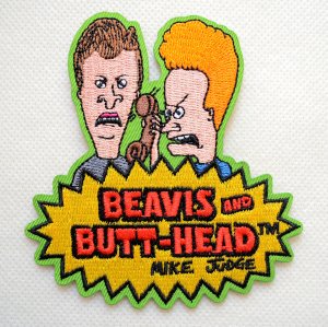 画像1: ワッペン ビーバス アンド バットヘッド Beavis and Butt-Head MTV. アイロン