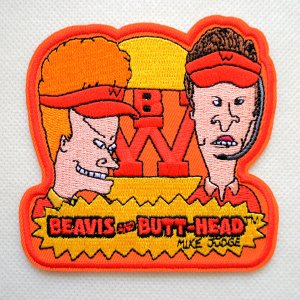 画像1: ワッペン ビーバス アンド バットヘッド Beavis and Butt-Head MTV. アイロン