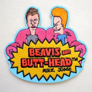 画像1: ワッペン ビーバス アンド バットヘッド Beavis and Butt-Head MTV. アイロン