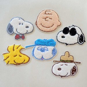 画像4: ワッペン ジョークール スヌーピー フェイス サガラ ピーナッツ PEANUTS