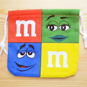 画像2: アメリカンキャラ巾着袋(S) M&M's エムアンドエムズ チョコレート