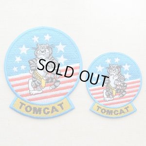 画像4: ミリタリーワッペン トムキャット Tomcat アメリカ海軍(ねこ/星条旗) Mサイズ