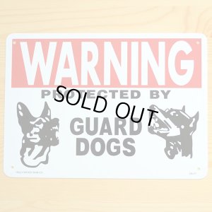 画像1: 看板/プラサインボード 番犬に注意 Warning Guard Dogs *メール便不可