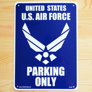 画像1: 看板/プラサインボード アメリカ空軍専用駐車場 U.S.Air Force Parking *メール便不可