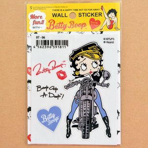 画像1: ステッカー/シール ベティブープ Betty Boop(バイカー)
