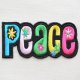 画像: メッセージワッペン Peace(Flower) ピース フラワー