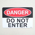 画像: アメリカンステッカー 危険立ち入り禁止 Danger Do Not Enter