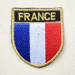 画像: エンブレムワッペン France フランス国旗 (S) タテ6.3cm×ヨコ5.4cm