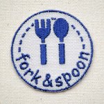 画像: ワッペン 一目瞭然(fork&spoon)