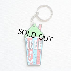 画像1: ラバーキーチェーン ICEE CUP(グリーン) (1)