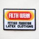 画像: USAアドバタイジングワッペン FILTH WEAR ホワイト&ブラック