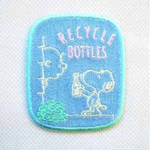 画像1: シールワッペン スヌーピー エコ RECYCLE BOTTLES (S02Y2387) (1)