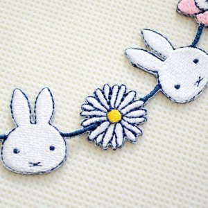 画像2: ラインワッペン ミッフィー フローラル  ライン Miffy Floral (2)