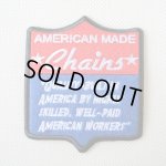 画像: USAアドバタイジングワッペン AMERICAN MADE Chains レッド&ブルー&ブラック