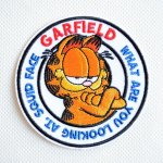 画像: ワッペン ガーフィールド GARFIELD ラウンド