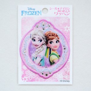 画像3: ワッペン アナとエルサ ディズニー アナと雪の女王 ピンク (3)