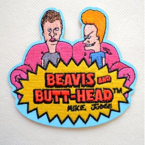 画像1: ワッペン ビーバス アンド バットヘッド Beavis and Butt-Head MTV. アイロン (1)