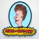 画像: ワッペン ビーバス アンド バットヘッド Beavis and Butt-Head MTV. アイロン