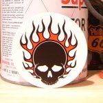 画像: ステッカー FIRE SKULL