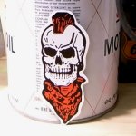 画像: ステッカー　 MOHICAN SKULL