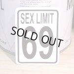 画像: ジョークステッカー  Sex Limit 69 セックスリミット