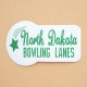 画像: アドバタイジングステッカー(S) North Dakota Bowling グリーン シール アメリカン 防水仕様