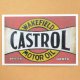 画像: ガレージステッカー/シール カストロールオイル Castrol(ヨコ/レッド)