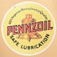 画像: ガレージステッカー/シール ペンズオイル Pennzoil(ラウンド)