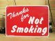 画像: 看板/プラサインボード 禁煙エリア Thanks For Not Smoking *メール便不可