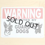 画像: 看板/プラサインボード 番犬に注意 Warning Guard Dogs *メール便不可