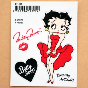 画像2: ステッカー/シール ベティブープ Betty Boop(モンロー) (2)