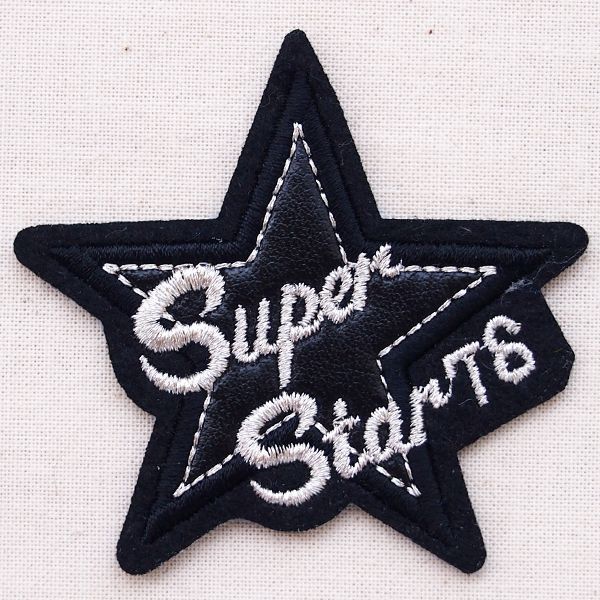 ワッペン スーパースター Super Star 76(星/シルバー) | ワッペン・アップリケ・ステッカー・バッジ通販 ワッペンストア本店