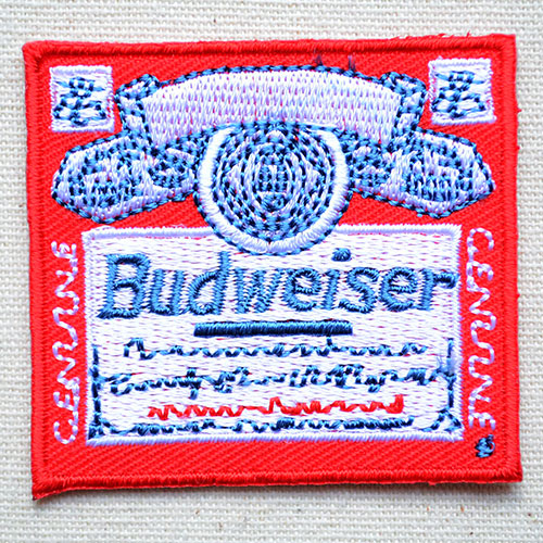 バドワイザー Budweiser ロゴ ワッペン 刺繍 パイル ボトルネック プル ...