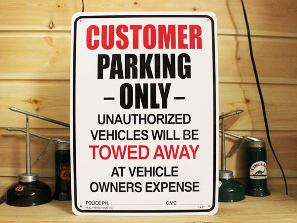 看板/プラサインボード お客様専用駐車場 Customer Parking *メール便不可
